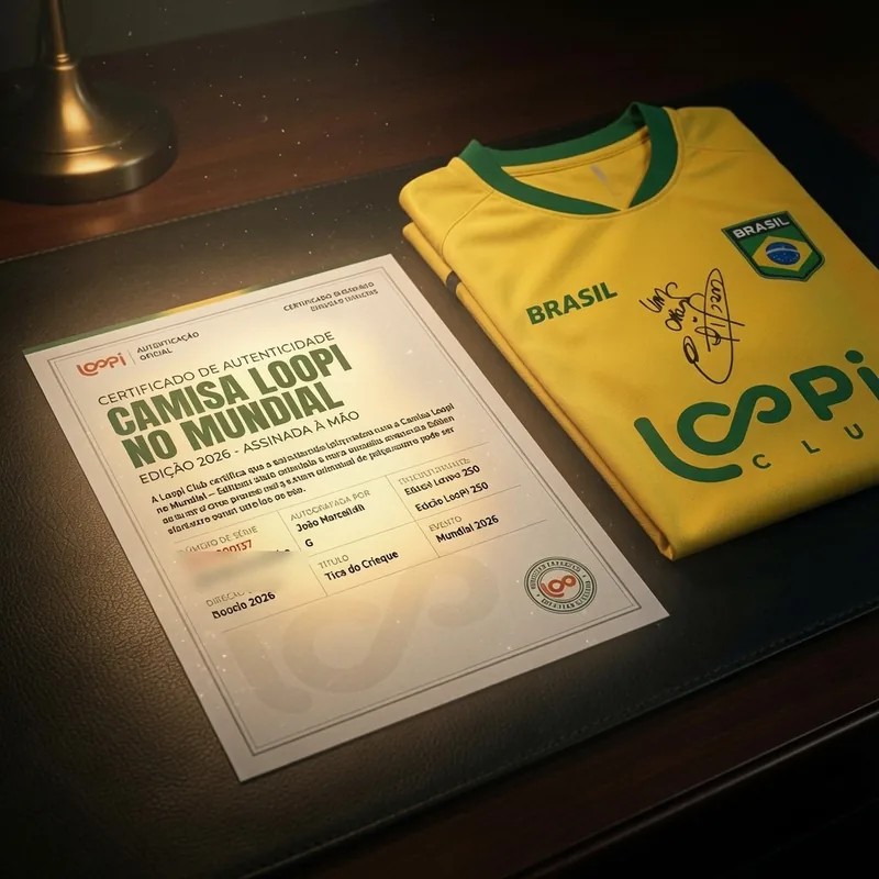 Certificado de autenticidade Loopi numerado